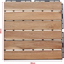 casa.pro Gartenbodenbelag Alliste 30 x 30 cm beige