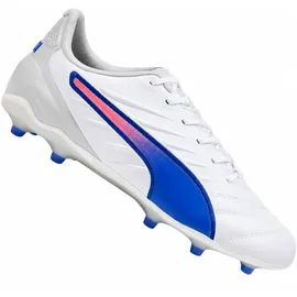 Puma King Pro FG/AG Herren Puma White-Bluemazing-Flat Light Gray 43