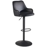 KADIMA DESIGN Barhocker Kunstleder Hocker mit Lehne 86 - 106 cm, | Gr.: onesize