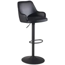 KADIMA DESIGN Barhocker Kunstleder Hocker mit Lehne 86 - 106 cm, | Gr.: onesize