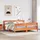 vidaXL Massivholzbett 180 x 200 cm Braun