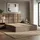 mebligo Polsterbett 160x200 cm mit Lattenrost, stabiles Doppelbett mit dekorativem Kopfteil, ohne Bettkasten, Samt, Braun, YORK 160 x 200 - Braun