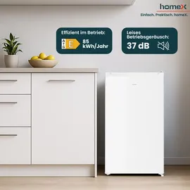 Homex CS0881-W Tischkühlschrank (90 l, 850 mm hoch, Weiß)