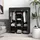 Homcom Kleiderschrank 125 x 162,5 x 43 cm Schwarz