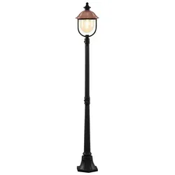 Lindby - Clint Außen Parkleuchte Copper/Black