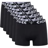 Chiemsee Boxershorts unifarben schwarz L 6er Pack