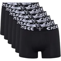 Chiemsee Boxershorts unifarben schwarz L 6er Pack