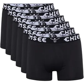 Chiemsee Boxershorts unifarben schwarz L 6er Pack