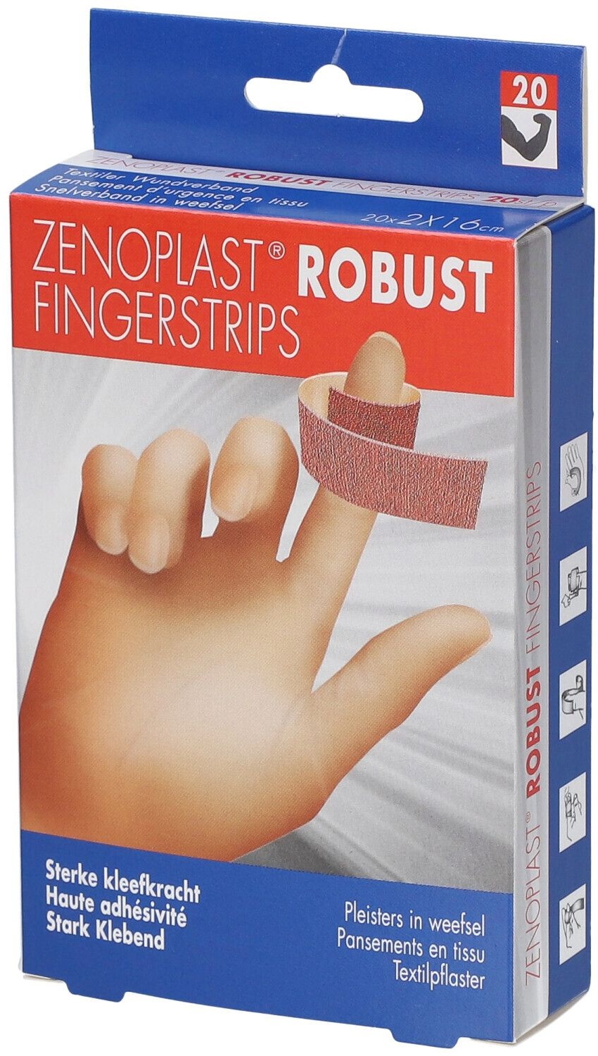 Zenoplast Robust Strips Fingerstrips 20 pc(s) pansement(s)