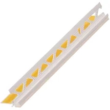 PROTEKTOR Anputzleiste 40 x 260 cm 9 mm PVC Weiß Schutzlippe