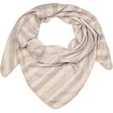 Stylebreaker Dreieckstuch Zick-Zack Webmuster, in Rose-Beige-Grau | Gr.: onesize