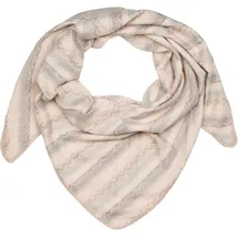 Stylebreaker Dreieckstuch Zick-Zack Webmuster, in Rose-Beige-Grau | Gr.: onesize