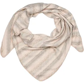 Stylebreaker Dreieckstuch Zick-Zack Webmuster, in Rose-Beige-Grau | Gr.: onesize