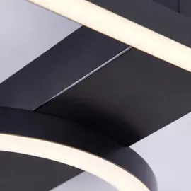 Brilliant Maureen 1 LED-Deckenleuchte 40x40 cm schwarz