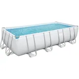 Bestway 56466 Power Steel Frame Pool 549x274x122cm rechteckig Gartenpool 1526532