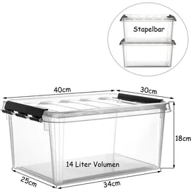 SmartStore Classic 30 x 18 x 40 cm 1-tlg. transparent