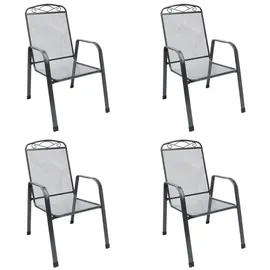 MFG ZINGST Gartenstuhl 59 x 67 x 98 cm grau 4 St.