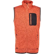 OS-TRACHTEN OS Trachten Strickfleece Weste orange 4XL