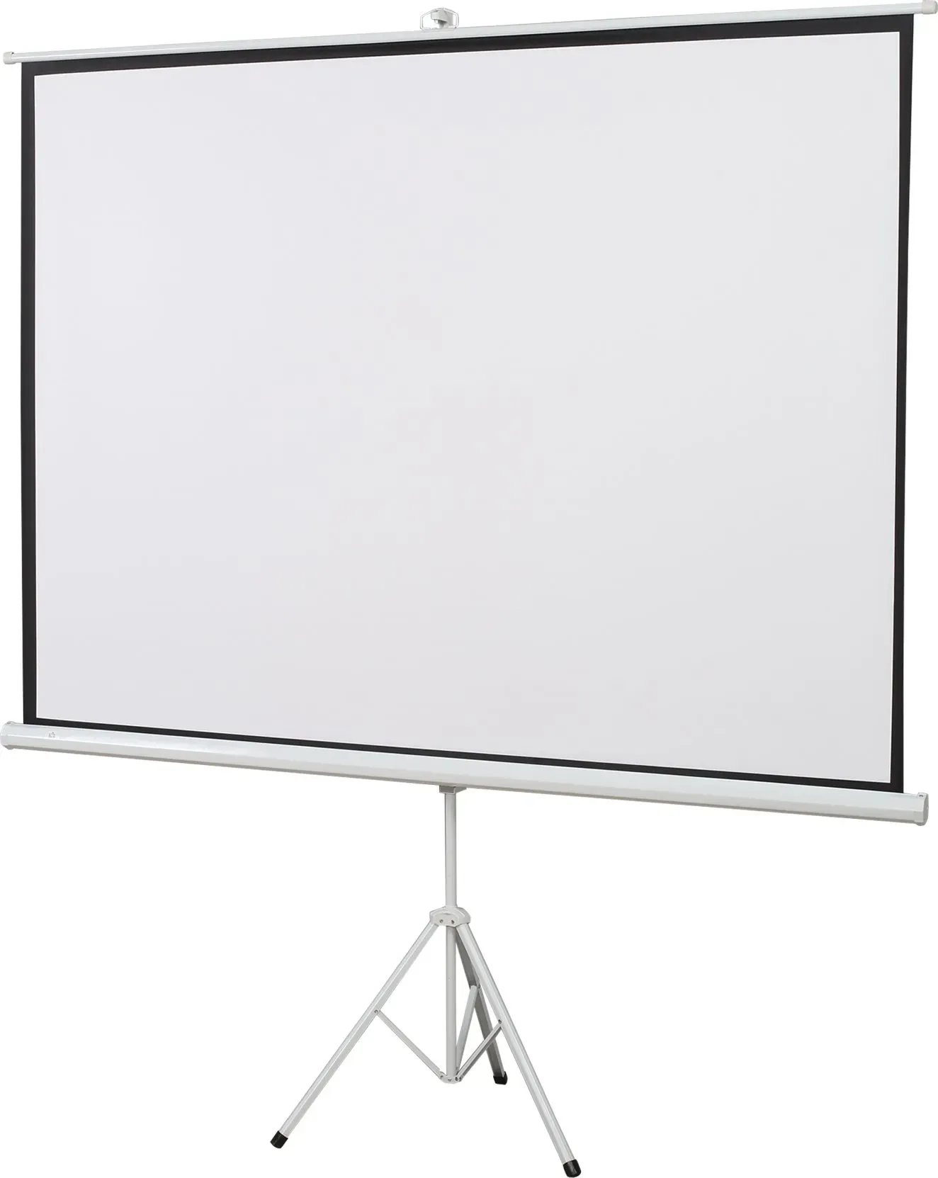 HOMCOM Beamer Leinwand mit Stativ 100 Zoll 4:3 Tragbar Projektor Leinwand Faltbare Stativ-Leinwand für Heimkino, Camping   Aosom