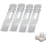 Westmark Tassen-Zuckerzangen 4 Stk. – Feuerzangenbowle Set für individuelle Süße – Robuster Edelstahl – Silber, 4 x Ø 9,5 cm