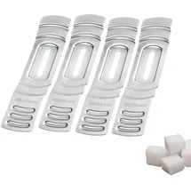 Westmark Tassen-Zuckerzangen 4 Stk. – Feuerzangenbowle Set für individuelle Süße – Robuster Edelstahl – Silber, 4 x Ø 9,5 cm