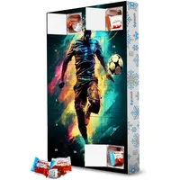 artboxONE Adventskalender mit Produkten von Kinder® Football Colorful 10 (matart) Adventskalender Sport/Fußball