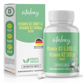 Vitabay Vitamin D3 K2 5000 IE