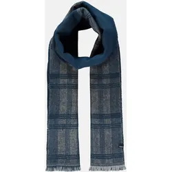 Webschal im Patchwork-Look - Classic Navy - PCK