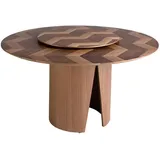 ac angel cerda Angel Cerda Esstisch runde Walnuss 1130 - Braun