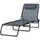 Outsunny Sonnenliege 197 x 58 x 26 cm Silber