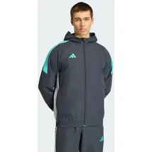 adidas TIRO 26 ESSENTIALS KAPUZENJACKE, GEWEBT - Night Grey / Mint Rush / White - M