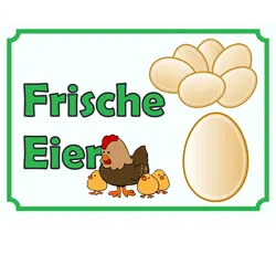 Verkaufsschild Schild Eier A2 (420x594mm)