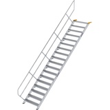 Günzburger Treppe 45° inkl. einen Handlauf, 1000mm Stufenbreite 18 Stufen