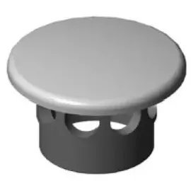 Vitra Push-Open-Ventil mit Ventildeckel Keramik Weiß