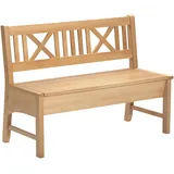 massivline&more Sitzbank MASSIVLINE & MORE "Bodensee, Truhenbank, Sitzbank mit Stauraum, Holzbank", braun (braun, braun), B:119cm H:87cm T:52cm, Massivholz, Sitzbänke, Sitzbank, mit praktischer Truhenfunktion für zusätzlichen Stauraum,Länge:119 cm