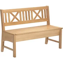 massivline&more Sitzbank MASSIVLINE & MORE "Bodensee, Truhenbank, Sitzbank mit Stauraum, Holzbank", braun (braun, braun), B:119cm H:87cm T:52cm, Massivholz, Sitzbänke, Sitzbank, mit praktischer Truhenfunktion für zusätzlichen Stauraum,Länge:119 cm