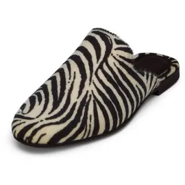 Marc O'Polo Sabot Zebrafell-Optik Schwarz/Weiß 37