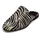 Marc O'Polo Sabot Zebrafell-Optik Schwarz/Weiß 37