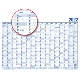 GÜSS Kalender GÜSS 16000V Wandkalender - A0, 16 Monate