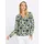 Heine Druckbluse dunkelblau/reseda 48