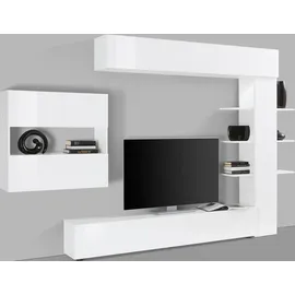 INOSIGN Wohnwand »Sorano« Set, 4 Stk. tlg. INOSIGN weiss matt/weiss Hochglanz lack),