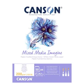 Canson Skizzenblock Imagine 1 Block 200 g Weiß