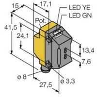 Turck Lichtleitersensor QS18VP6FPQ7 3066446 1St.