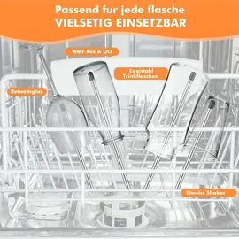 luxuskollektion Flaschenhalter 6er Set Edelstahl