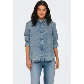 Only Jeansbluse ONLVERA Blau XS
