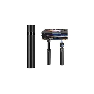 MHDUYEG Grafikkarten Halterung GPU Holder Höhenverstellbare Grafikkartenhalter Aluminium Grafikkarten Halter Mit Magnet Mit Leichte Und Haltbare Schwarz 74mm-120mm