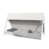 le quai des affaires Hausbett TIPI 90 x 200 cm Fichte/Linde weiß