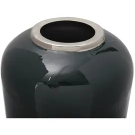 Kayoom Vase Esmeralda Deco 250 Dunkelgrün, / Silber,