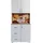 Hti-Living Küchenschrank Weiß/Sonoma Blanca Bistro 80 x 180 x 40 cm Weiß