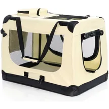 fudajo Faltbare Transportbox XL 82 x 56 x 58 cm Beige